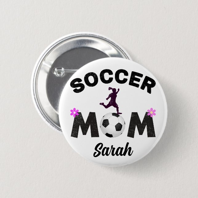 Fußball-Mama Button (Vorne & Hinten)