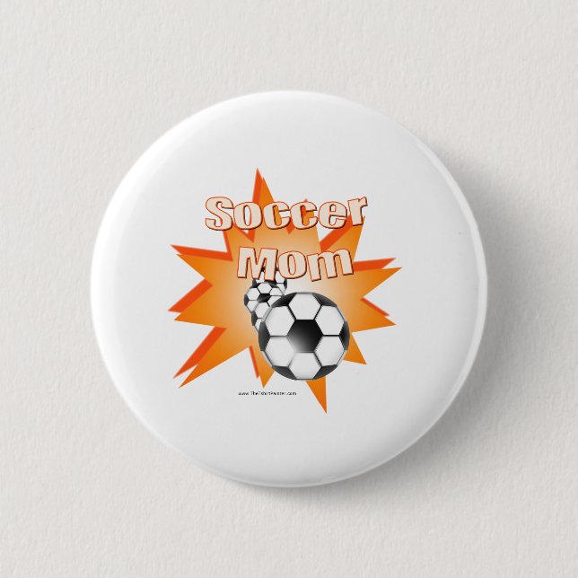 Fußball-Mama Button (Vorderseite)