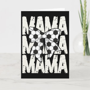 Fußball-Mama Coquette Bogen Sport-Mama Süße Fußbal Karte
