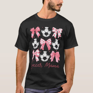 Fußball-Mama Coquette Rosa Schleife Damen-Outfit  T-Shirt