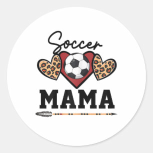 Fußball-Mama Damen-Fußball-Spieltag Senioren-Fußba Runder Aufkleber