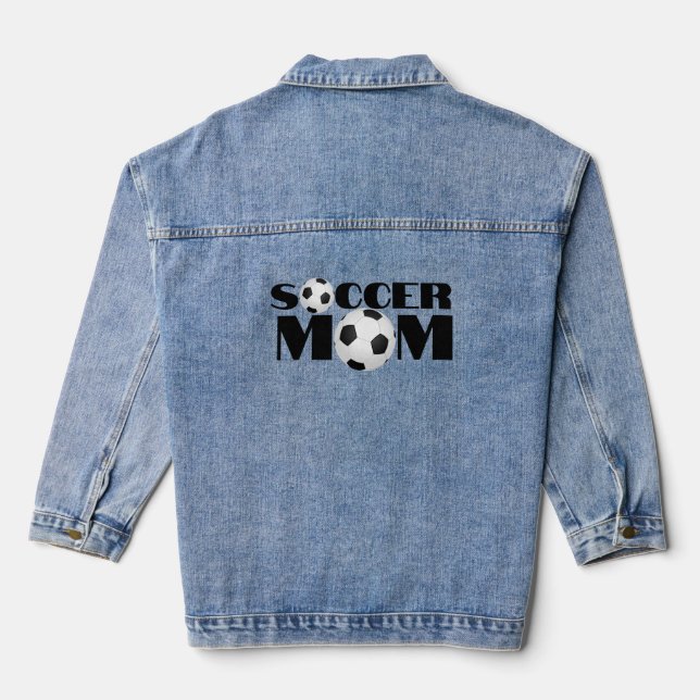 Fußball-Mama Denim Jean Jacket Jeansjacke (Rückseite)