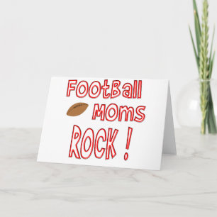 Fußball-Mama-Felsen! (Rot) Feiertagskarte