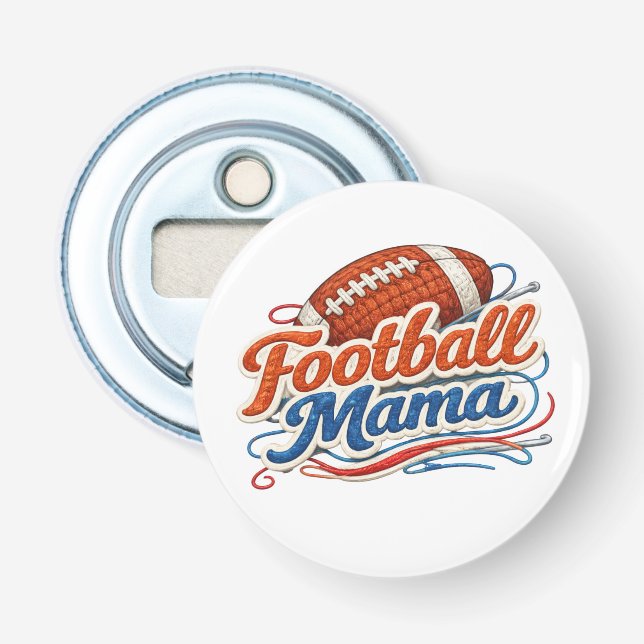 Fußball-Mama-Flaschenöffner-Magnet Flaschenöffner (Vorderseite)