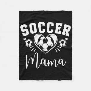 Fußball Mama Fußball Herz Fleecedecke