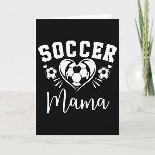 Fußball Mama Fußball Herz  Karte