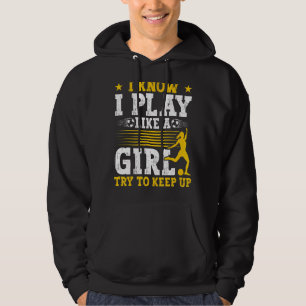 Fußball Mama Fußball Ich weiß, dass ich wie ein Mä Hoodie
