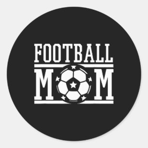Fußball-Mama Fußball-Spiel-Tag Geschenk für stolze Runder Aufkleber