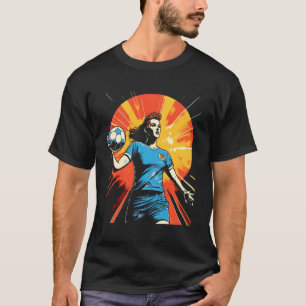 Fußball-Mama Fußball-Spielerin Mutter Fußball-Spor T-Shirt