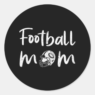Fußball-Mama Fußball-Spielermutter Frauen Runder Aufkleber