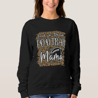 Fußball-Mama Fußballspieler Leopardendruck Fußb Sweatshirt