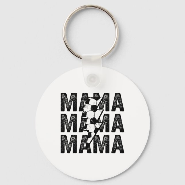 Fußball-Mama gestresst Blitz-Mutter  Schlüsselanhänger (Vorderseite)