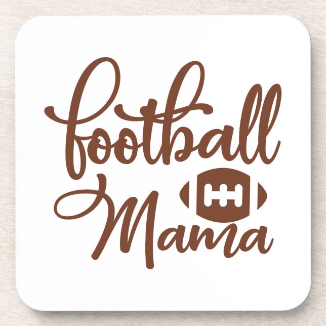 Fußball-Mama Getränkeuntersetzer (Vorderseite)