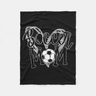 Fußball Mama Herzsoccer Fleecedecke