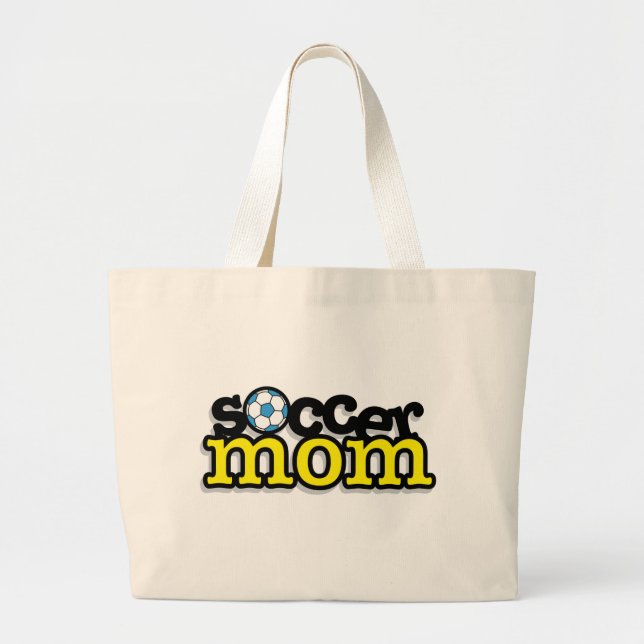 Fußball-Mama Jumbo Stoffbeutel (Vorne)