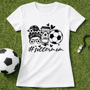 Fußball-Mama-Kaffee-Hashtag-Vibes T-Shirt