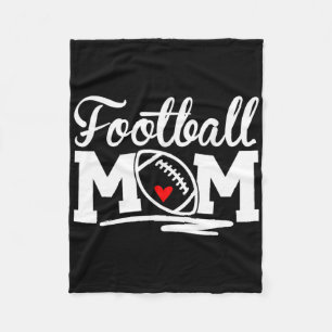 Fußball Mama Leopard Football Liebe Football Playe Fleecedecke