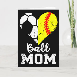 Fußball-Mama mit Herz lustig weich Karte
