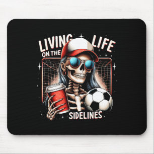 Fußball-Mama-Mom Leben an der Seitenlinie Mutterta Mousepad