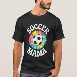 Fußball-Mama-Mom-Tie-Dye-Grafik für Frauen 1 T-Shirt