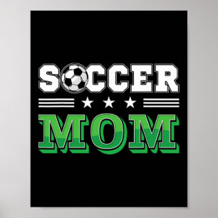 Fußball-Mama Mutter Familie passendes Geburtstags- Poster