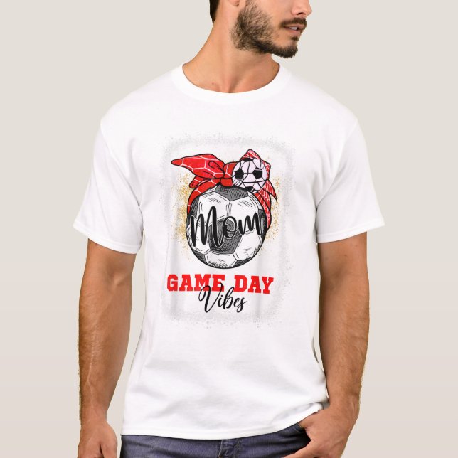 Fußball-Mama Muttertagsgeschenke T-Shirt (Vorderseite)