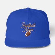Fußball-Mama-Mütze Blau und Weiß