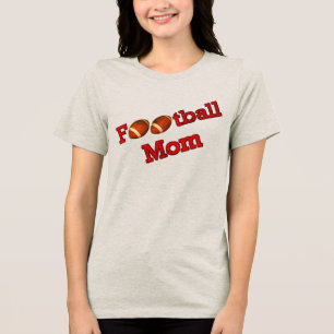 Fußball-Mama Niedlich Tri-Blend Shirt