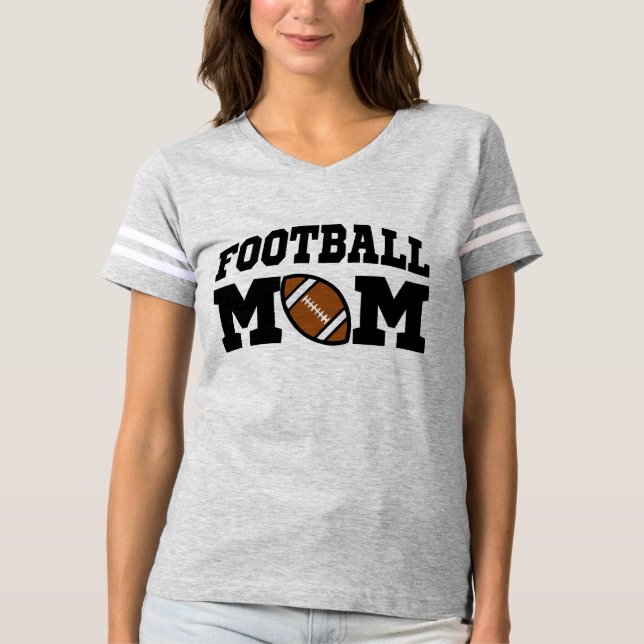 Fußball-Mama-niedliches Jersey-Shirt T-Shirt (Vorderseite)