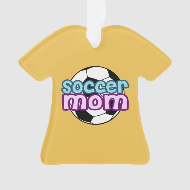 Fußball-Mama Ornament (Vorderseite)