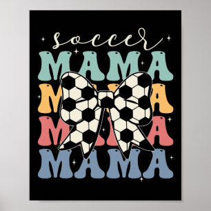 Fußball-Mama Retro Groovy Fußball Softll Mama _1 Poster