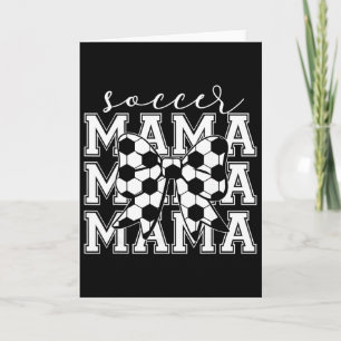 Fußball-Mama Retro Groovy Fußball Softll Mama Karte
