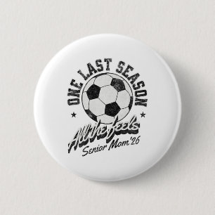 Fußball-Mama Senior 2026 Distressed Button