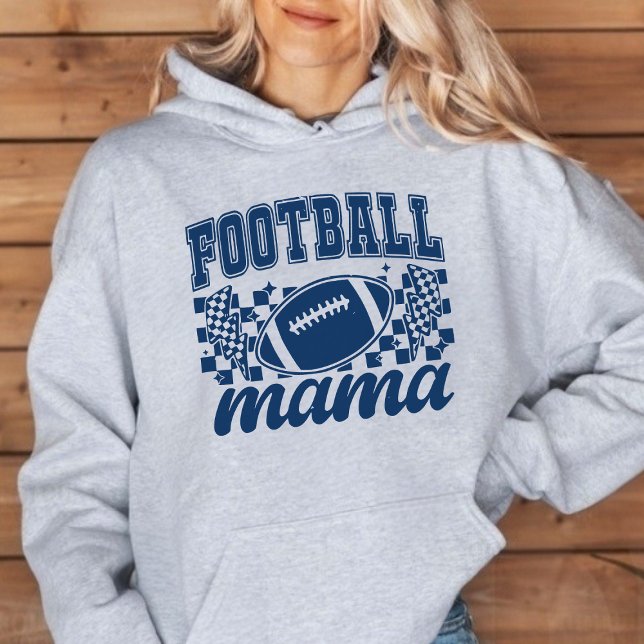 Fußball-Mama-Spiel Tag Vielfalt Hoodie (Football Mama Game Day Varsity Hoodie)
