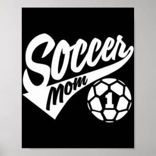 Fußball-Mama T Proud Soccer Mama I Liebe Fußball T Poster