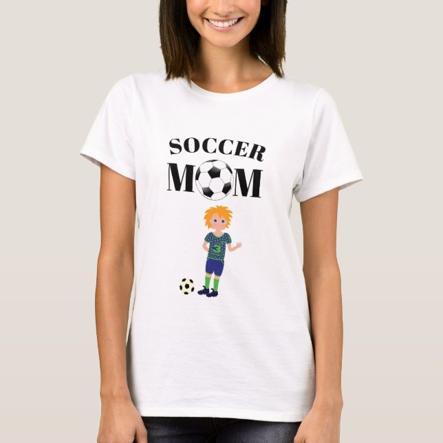 Fußball-Mama T-Shirt (Vorderseite)