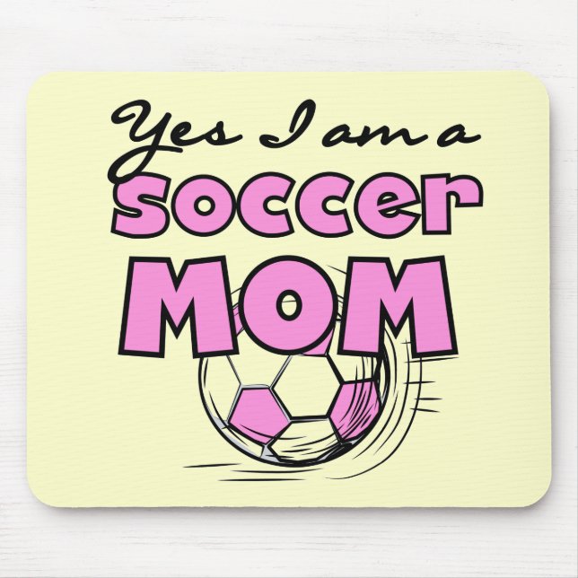 Fußball-Mama-T-Shirts und Geschenke Mousepad (Vorne)
