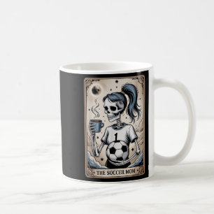 Fußball-Mama-Tarot-Karte, Vintage Halloween-Fußbal Kaffeetasse