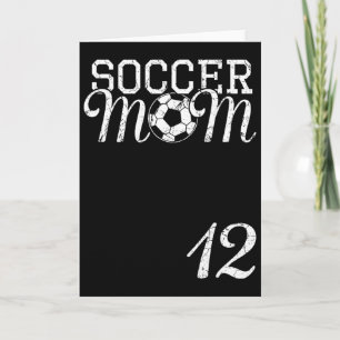 Fußball-Mama-Trikot Nummer 12 Lieblingsspieler #12 Karte