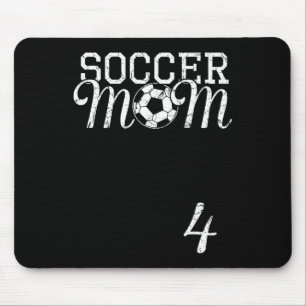 Fußball-Mama-Trikot Nummer 4 Lieblingsspieler #4 T Mousepad