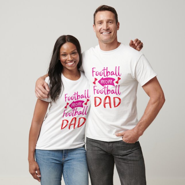 Fußball Mama und Vater T-Shirt (Unisex)