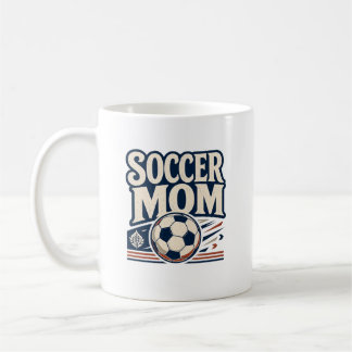 Fußball-Mama Vintage Fußball-Mama Fußball-Fan Gesc Kaffeetasse