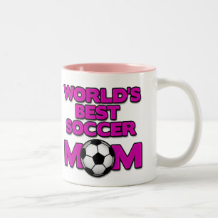 Fußball-Mamma-Tasse der Welt beste Zweifarbige Tasse