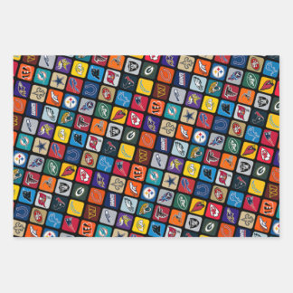 Fußball-Mannschaften Wrackpapier Geschenkpapier Set