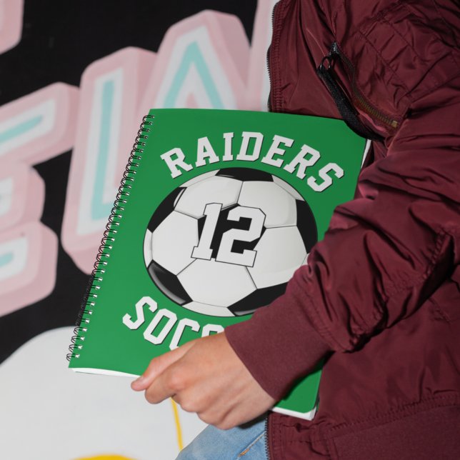 Fußball-Mannschaftsname & SpielerJersey Nummer Spo Notizblock (Von Creator hochgeladen)