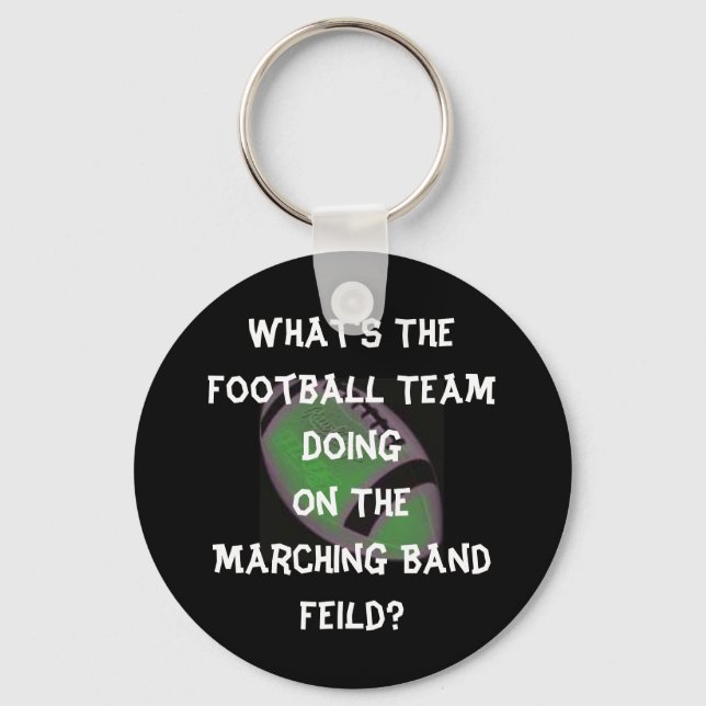 Fußball/Marching-Band-Schlüsselanhänger Schlüsselanhänger (Vorderseite)