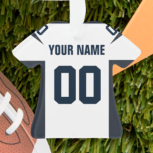 Fußball-Marine-, Rote u. weißejersey-Verzierung Ornament