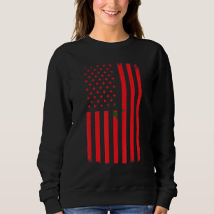 Fußball Marokko marokkanische Flagge Fußball-Sport Sweatshirt