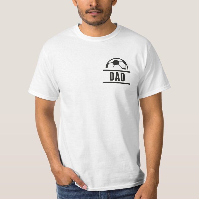 Fußball Matching Vater Son Baby Vatertag T-Shirt (Vorderseite)
