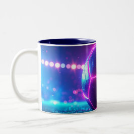 Fußball-Megastadion Zweifarbige Tasse